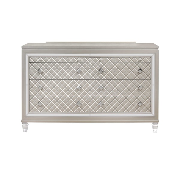 Global Furniture Usa Traditional Glam W/ ACRYLIC LEGS Paris Champagne Dresser 1381 - main